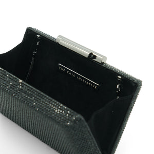 Alexa Crystal Clutch (Black)