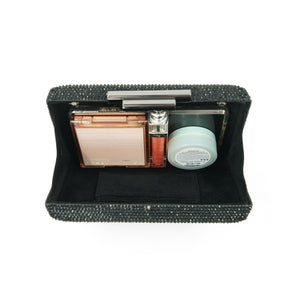 Alexa Crystal Clutch (Black)