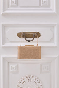 Alexa Crystal Clutch (Rose Gold)
