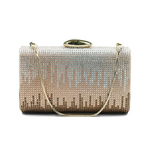 Evelyn Crystal Clutch (RoseGold)