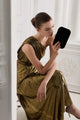 Sienna Velvet Clutch (Black)