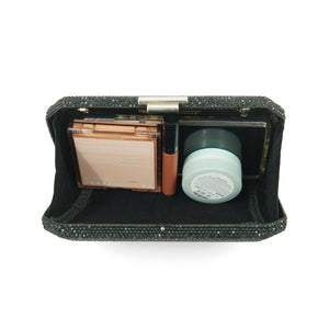 Veralyn Crystal Clutch (Black)