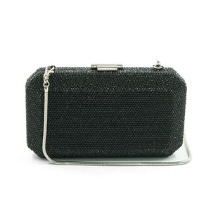 Veralyn Crystal Clutch (Black)