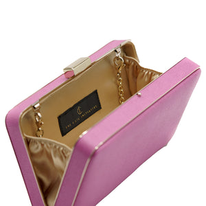 Kirsten Leather Clutch (Pink)