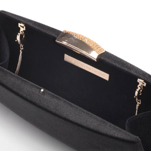Sandro Satin Clutch (Black) 5 | The Chic Initiative | Malaysian label of specially designed clutches, evening bags and minaudieres | Free shipping to Malaysia Singapore Brunei