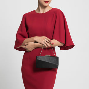 Sandro Satin Clutch (Black) 4 | The Chic Initiative | Malaysian label of specially designed clutches, evening bags and minaudieres | Free shipping to Malaysia Singapore Brunei