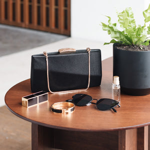 Sandro Satin Clutch (Black) 8 | The Chic Initiative | Malaysian label of specially designed clutches, evening bags and minaudieres | Free shipping to Malaysia Singapore Brunei