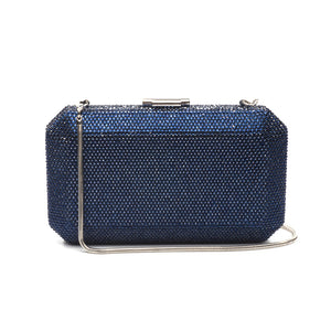 Veralyn Crystal Clutch (Midnight Blue) 1 | The Chic Initiative | Malaysian label of specially designed clutches, evening bags and minaudieres | Free shipping to Malaysia Singapore Brunei