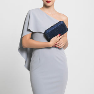 Veralyn Crystal Clutch (Midnight Blue) 2 | The Chic Initiative | Malaysian label of specially designed clutches, evening bags and minaudieres | Free shipping to Malaysia Singapore Brunei