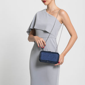 Veralyn Crystal Clutch (Midnight Blue) 4 | The Chic Initiative | Malaysian label of specially designed clutches, evening bags and minaudieres | Free shipping to Malaysia Singapore Brunei