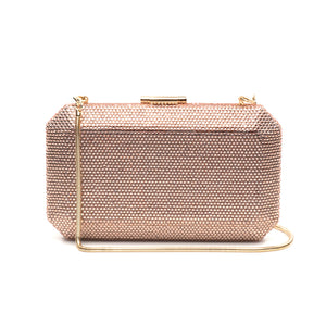 Veralyn Crystal Clutch (Rose Gold) 1 | The Chic Initiative | Malaysian label of specially designed clutches, evening bags and minaudieres | Free shipping to Malaysia Singapore Brunei