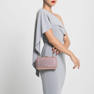 Veralyn Crystal Clutch (Rose Gold) 2 | The Chic Initiative | Malaysian label of specially designed clutches, evening bags and minaudieres | Free shipping to Malaysia Singapore Brunei